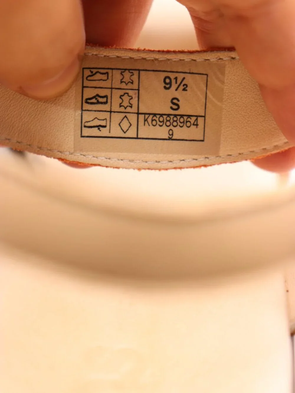 SAS Heather Quarter Women's 9.5 S Strap Wedge Sandal Tan Orange Buckle Shoes